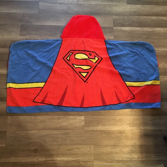 Other - <SALE! Super Man Hooded Kids Bath Towel